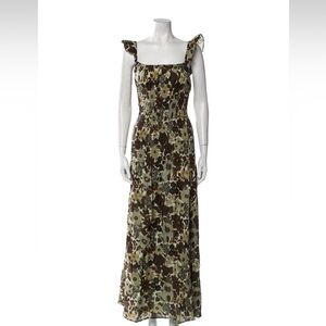 SIR the label Black and Gold Sequin Maxi Dress